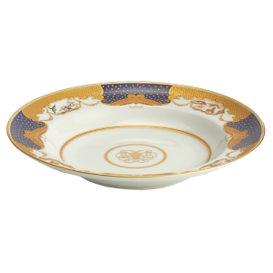 Mottahedeh Golden Butterfly Rim Soup Plate/10" Diameter