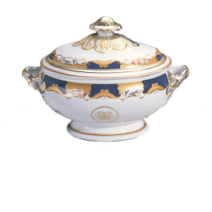 Mottahedeh Golden Butterfly Tureen/4 qt. Capacity