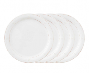 Juliska Berry & Thread Melamine Dinner Plate Whitewash -Set/4