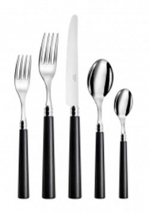 Capdeco Marat Black Capdeco Marat Black Wood 5 Piece Place Setting
