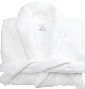 Matouk Cairo Bath Robe - White / White