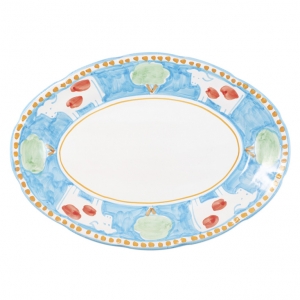 Vietri Campagna Mucca Oval Platter