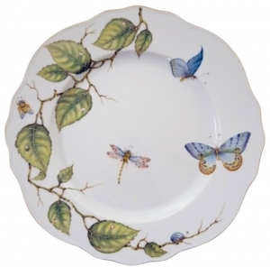 Anna Weatherley Little Birds of The Forest Dinner Plate /Butterflies - 11"
