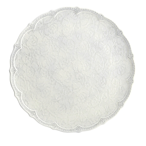 Arte Italica Merletto Antique Lace Scalloped Charger - 12.5"