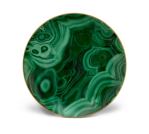 L'Objet Malachite Dessert Plate (Set of 4)