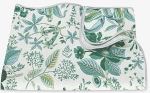Matouk Pomegranate Tablecloth Emerald - 70 x 126