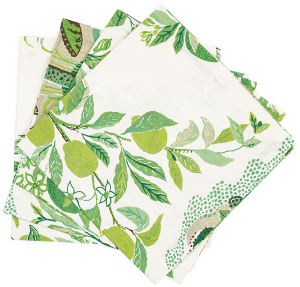 Matouk Citrus Garden Napkin Grass - 22" Square - Set of 4