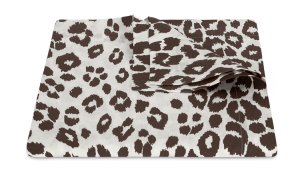 Matouk Iconic Leopard Tablecloth Cinder - 70 x 108