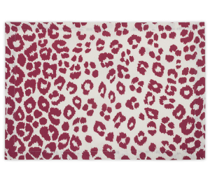 Matouk Iconic Leopard Placemat Crimson - Set of 4