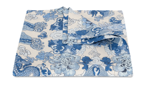 Matouk Magic Mountain Tablecloth Porcelain Blue - 70 x 144