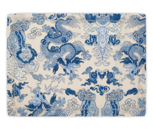 Matouk Magic Mountain Placemat Porcelain Blue - Set of 4