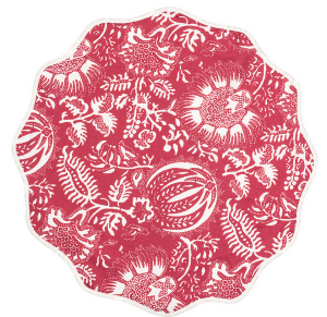 Matouk Granada Scarlet Circle Placemat - Set of 4
