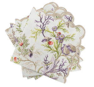 Matouk Del Tesoro Napkin Sea Orchid - 22" Square - Set of 4
