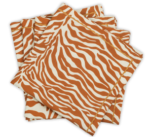 Matouk Regine Napkin Persimmon - 22" Square - Set of 4