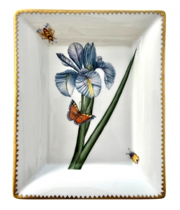 Anna Weatherley Blue Iris Flower Vide Poche