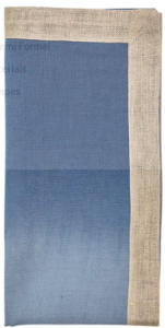 Kim Seybert Dip Dye Napkin Blue + Grey - Set 4