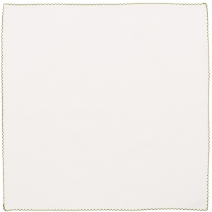 Kim Seybert Casbah Napkins White / Green - Set 4
