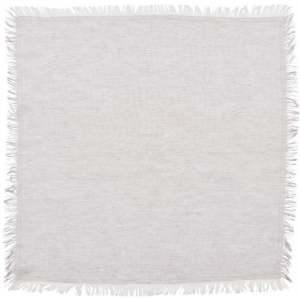 Kim Seybert Chambray Fringe Napkins / Gray - Set 4