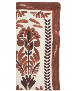 Kim Seybert Botanica Napkin / Ivory + Brown - Set 4