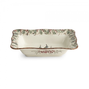 Arte Italica Natale Rectangular Dish