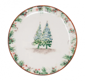 Arte Italica Natale Bread/Canape Plate - 6"