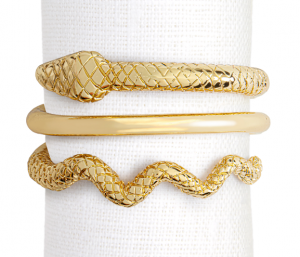 L'Objet Serpent Napkin Rings - Set 4