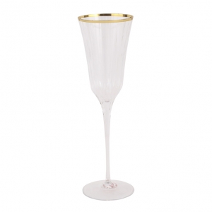 Vietri Natalia Gold Champagne Glass