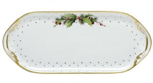 Herend Winter Shimmer Sandwich Tray - 14"