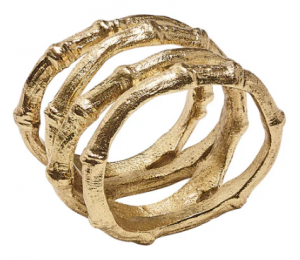 Kim Seybert Bamboo Napkin Ring - Set 4