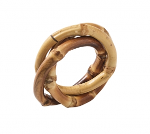 Kim Seybert Bamboo Trinity Napkin Rings - Set 4