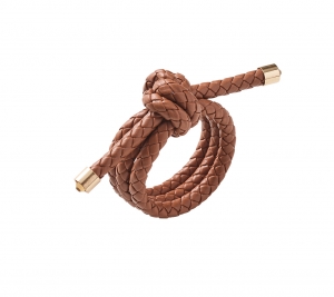 Kim Seybert Rope Knot Napkin Rings Brown - Set 4