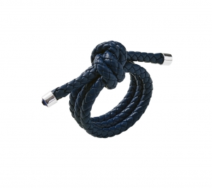 Kim Seybert Rope Knot Napkin Rings Navy - Set 4