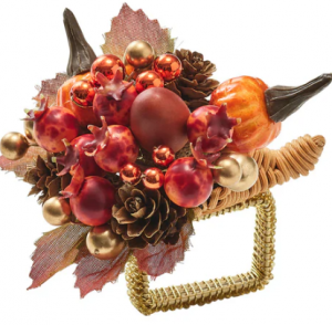 Kim Seybert Cornucopia Napkin Ring - Set 4