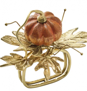 Kim Seybert Gilded Gourd Napkin Ring - Set 8