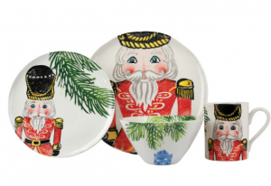 Vietri Nutcrackers Red Four-Piece Place Setting