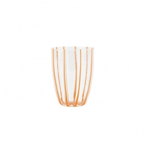 Vietri Nuovo Stripe Orange Tall Tumbler