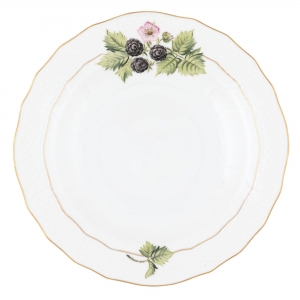 Herend Summer Harvest Blackberry Dessert Plate