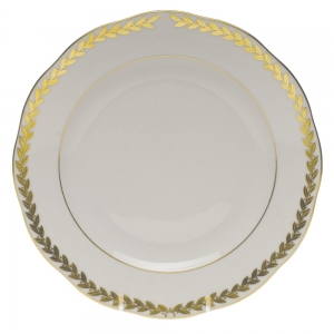 Herend Golden Laurel Dessert Plate - 9"D