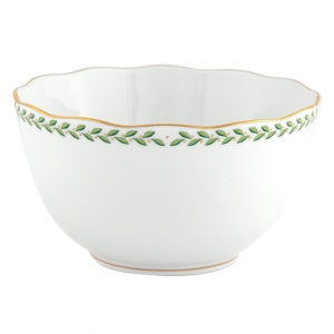 Herend Green Laurel Round Vegetable Bowl - 7.5"