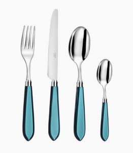 Capdeco Omega Teal/Aquamarine Capdeco Omega Teal/Aquamarine 5 Piece Place Setting
