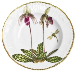 Anna Weatherely Orchids Rim Soup #3
