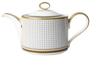 Royal Crown Derby Oscillate Onyx Teapot