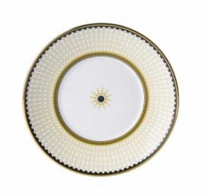 Royal Crown Derby Oscillate Ochre Tea Saucer