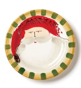 Old Saint Nick Old St. Nick Round Salad Plate - Red Hat