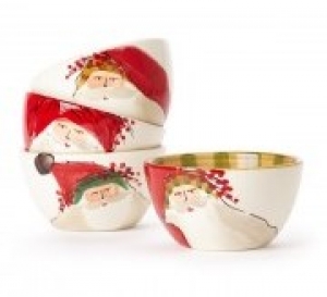Vietri Old St. Nick Assorted Cereal Bowls - Set of 4