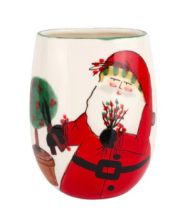 Vietri Old St. Nick Small Vase - 6"