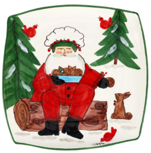 Vietri Old St. Nick 2025 Limited Edition Square Platter