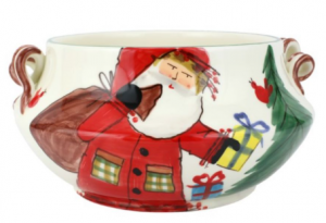 Vietri Old St. Nick Cachepot w/ Gifts