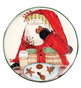 Vietri Old St. Nick Cookie Platter - 13.75"