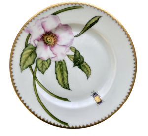 Anna Weatherley Peony Pink Bread Plate